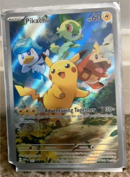 2023 Pokémon Scarlet & Violet #027 Pikachu Adventuring Together Promo — front