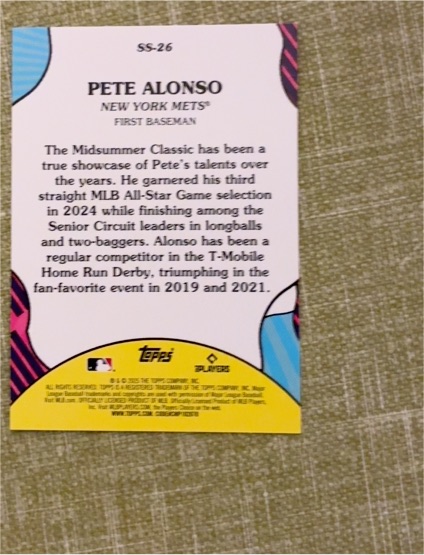 2023 Topps All-Star Game #SS-26 Pete Alonso — front