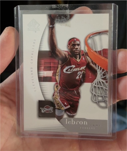 2005-06 SP Authentic #14 LeBron James — front