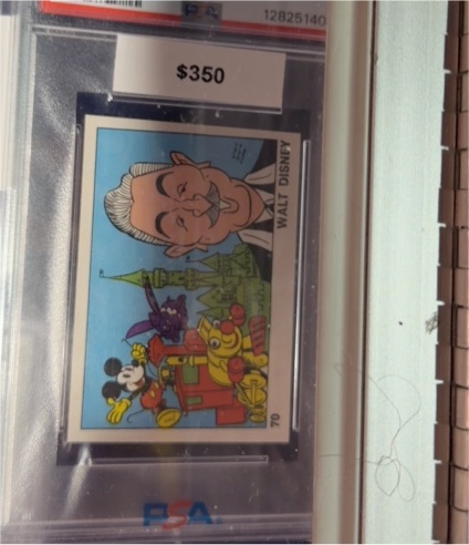 1973 Panini OK VIP #70 Walt Disney — front