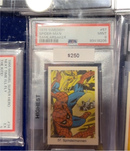 1978 Swedish Samlarsaker #57 Spider-Man — front