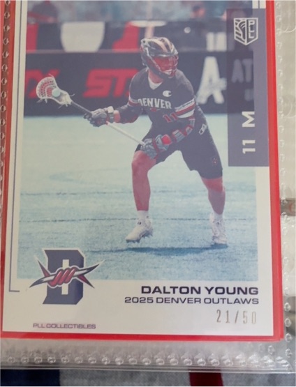 2025 Premier Lacrosse League #11M Dalton Young — front