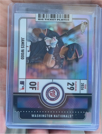 2026 Topps Chrome #BTP-15 James Wood — front