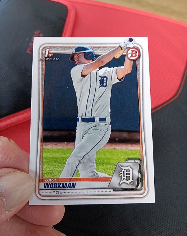 2020 Bowman Draft #BD-33 Gage Workman — front