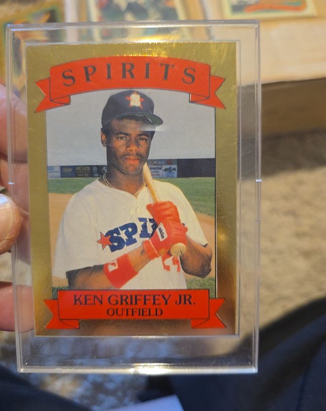 1988 Minor League Spirit Gold Ken Griffey Jr RC Rookie HOF Mariners #0996/5000 — front
