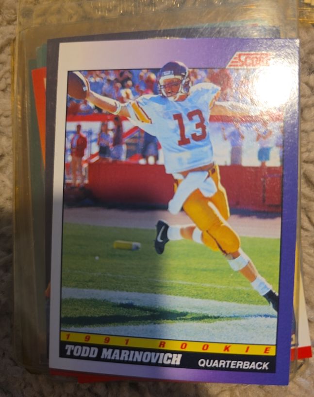 1991 Score #616 Todd Marinovich — front