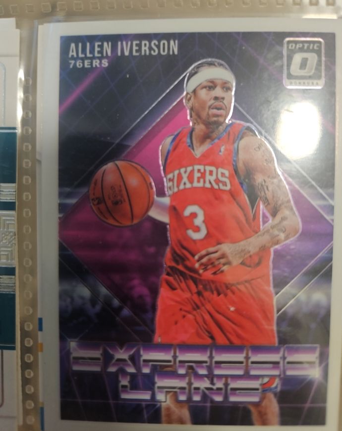 2018-19 Panini Donruss Optic #12 Allen Iverson Express Lane — front