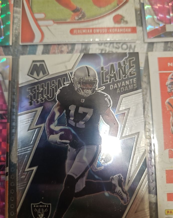 2022 Panini Mosaic Thunder Lane #TL-9 Davante Adams — front