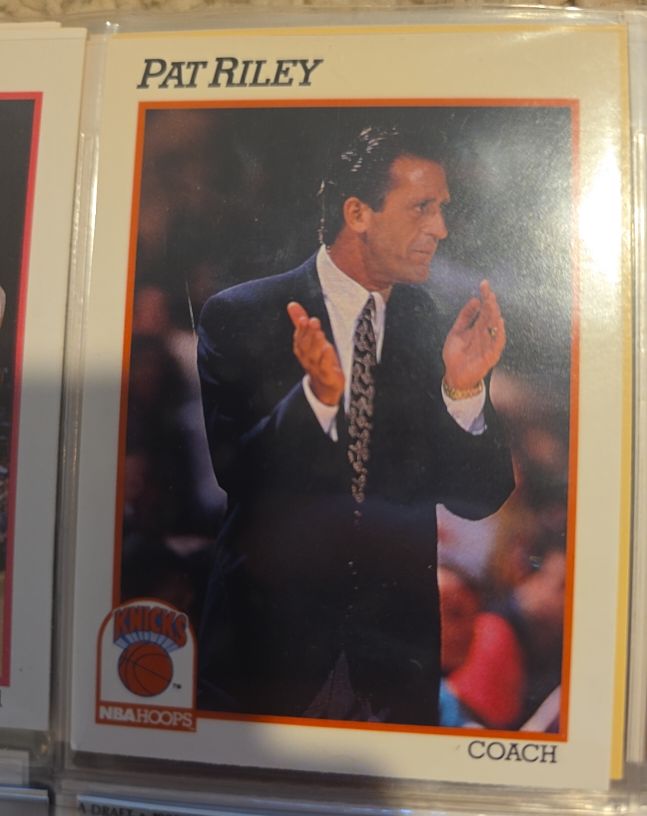 1991-92 NBA Hoops #238 Pat Riley — front