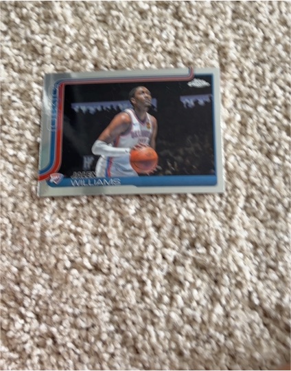 2025-26 Topps Chrome #187 Jalen Williams — front