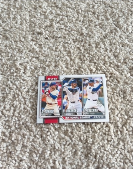 2026 Topps Series 1 National League Leaders #151 Trea Turner / Nico Hoerner / Freddie Freeman — front