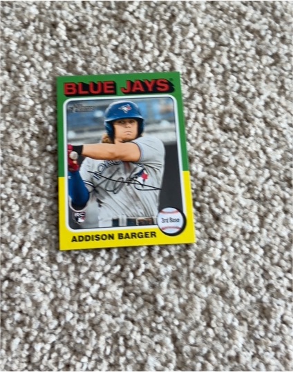 2024 Topps Heritage High Number #725 Addison Barger — front