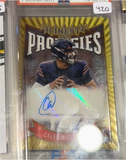 2024 Topps Finest Prodigies #P-CW Caleb Williams — front