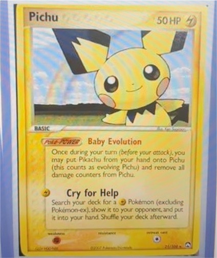 2007 Pokémon EX Power Keepers #21 Pichu — front