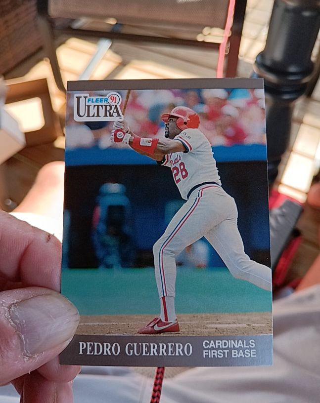 1991 Fleer Ultra #289 Pedro Guerrero — front