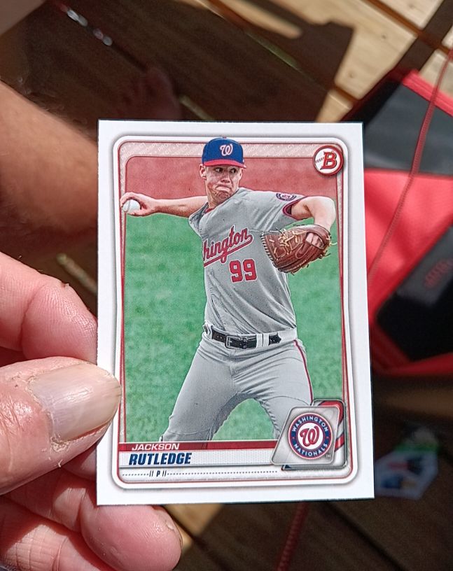 2020 Bowman Draft #BD-177 Jackson Rutledge — front