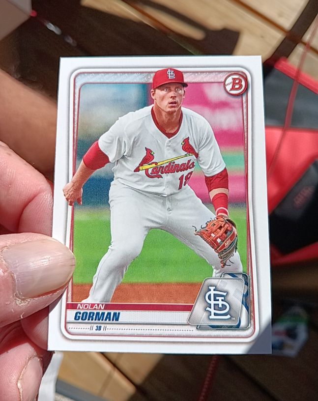 2020 Bowman Draft #BD-194 Nolan Gorman — front