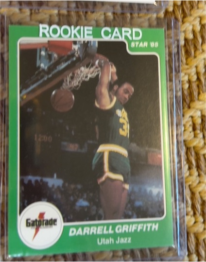 1985 Star Gatorade Slam Dunk #6 Darrell Griffith — front