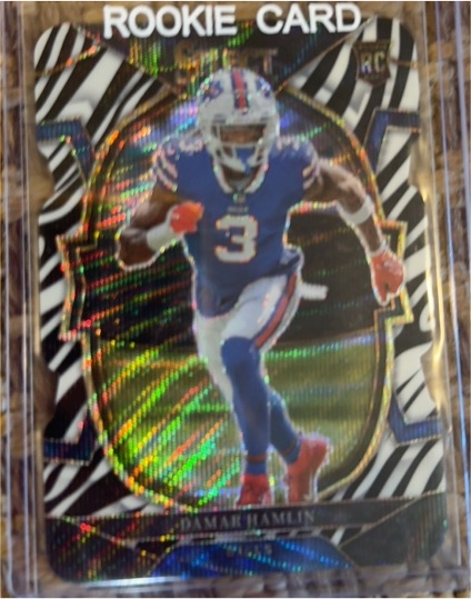 2022 Panini Select #100 Damar Hamlin Rookie Card — front