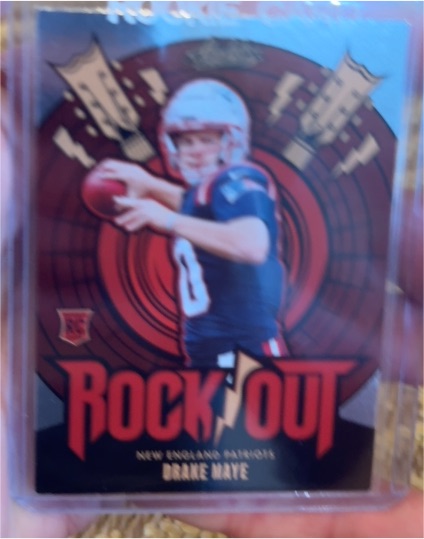 2024 Panini Absolute Football #RO-DME Drake Maye Rock Out Rookie — front