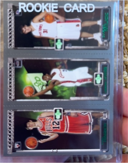 2003-04 Topps Rookie Matrix #111/112/113 LeBron James/Kirk Hinrich/Darko Milicic — front