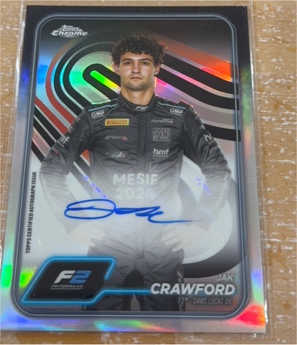 2024 Topps Chrome Formula 1 #CAC-CRA Jak Crawford — front