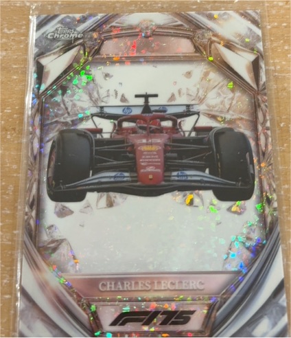 2025 Topps Chrome Formula 1 Diamond 75th Anniversary #D75-23 Charles Leclerc — front