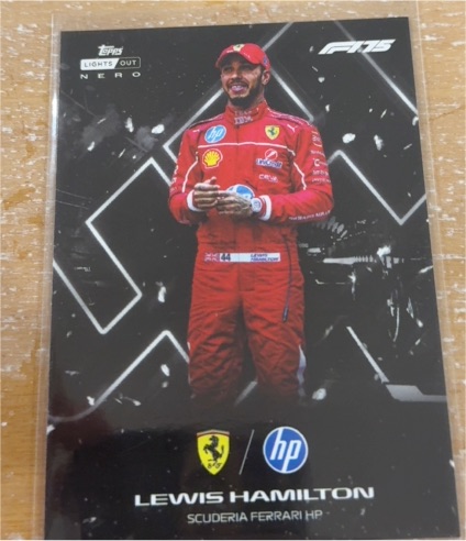 2025 Topps Lights Out F1 Nero Lewis Hamilton — front