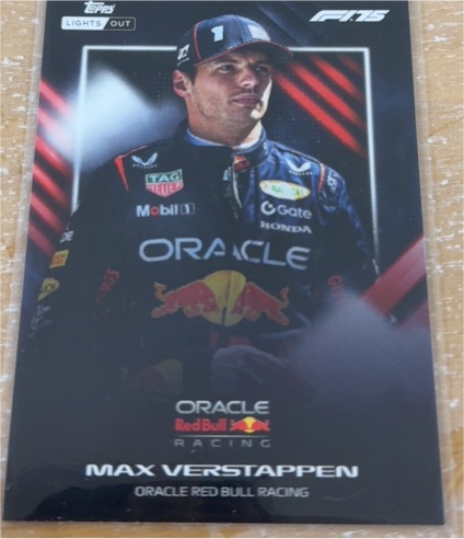2025 Topps F1 Lights Out #1 Max Verstappen — front