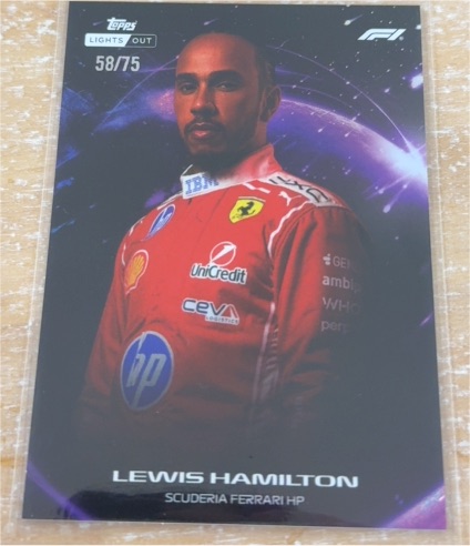 2025 Topps F1 Lights Out #58 Lewis Hamilton — front