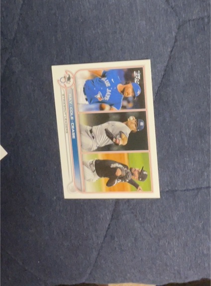 2022 Topps #138 Robbie Ray/Gerrit Cole/Dylan Cease — front