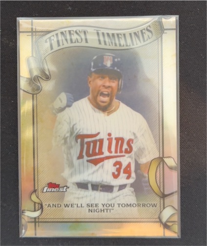 2026 Topps Finest Finest Timelines #FT-26 Kirby Puckett — front