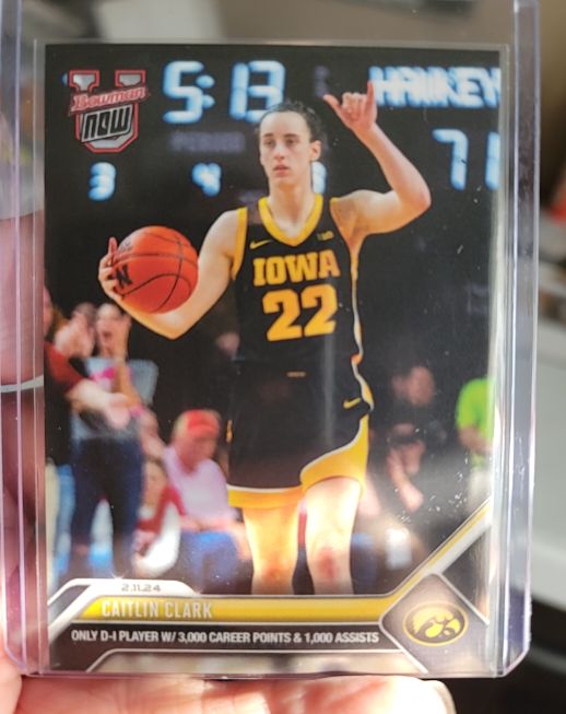 2024 Topps Bowman U Now #22 Caitlin Clark — front