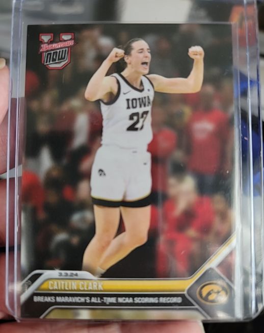 2023-24 Topps Now Bowman U #61 Caitlin Clark — front