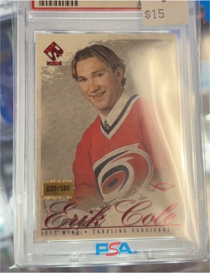 2001-02 Pacific Private Stock #117 Erik Cole Rookie — front