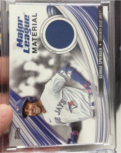 2023 Topps Major League Material #MLM-GS George Springer — front