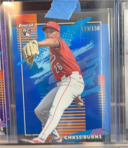 2026 Topps Finest #194 Chase Burns — front