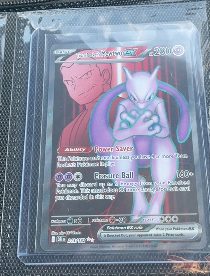 2022 Pokémon TCG Team Rocket's Mewtwo ex #213/182 Destined Rivals — front