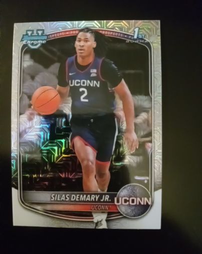 2025-26 Bowman Chrome #BCP-20 Silas Demary Jr. — front