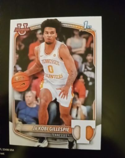 2025-26 Bowman #BPP-58 Ja'Kobi Gillespie — front
