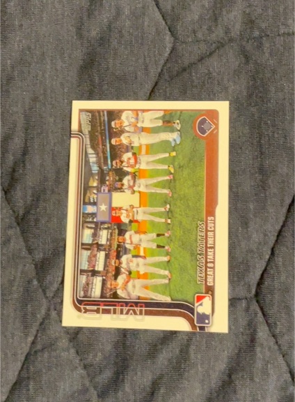 2025 Topps Series 2 #409 Texas Taters: Great 8 Take Their Cuts — front