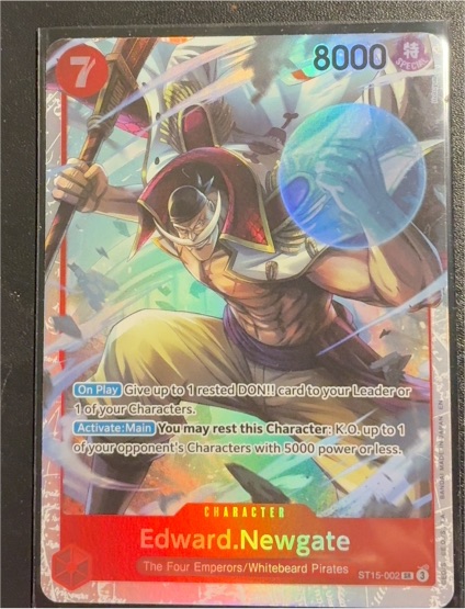 2022 Bandai One Piece Card Game ST15-002 Edward.Newgate — front