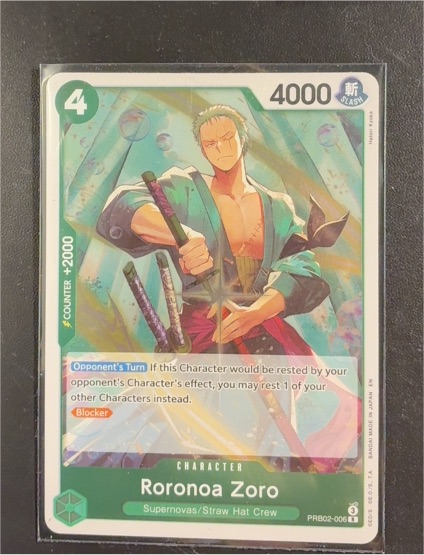 2026 Bandai One Piece TCG PRB02-006 Roronoa Zoro — front