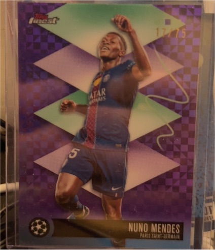 2025-26 Topps Finest UEFA Club Competitions #567 Nuno Mendes — front