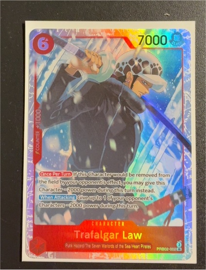 2022 Premium Booster The Best Vol. 2 #PRB02-002 Trafalgar Law — front