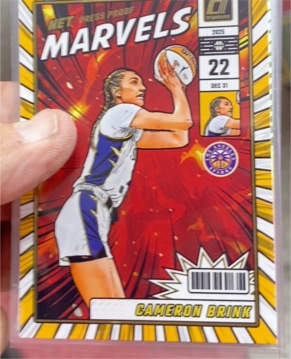 2025 Panini Donruss WNBA #9 Cameron Brink Net Marvels Press Proof — front