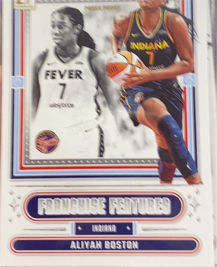 2025 Panini Donruss Franchise Features #12 Aliyah Boston — front