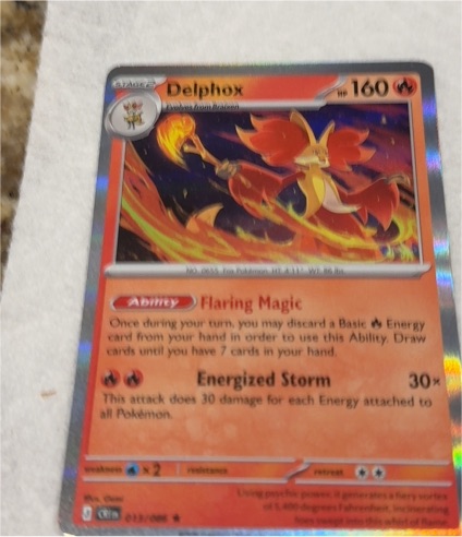 2014 Pokémon XY #013 Delphox — front