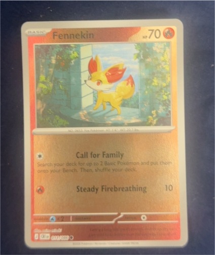 Fennekin 2014 Pokemon #011 Chaos Rising — front