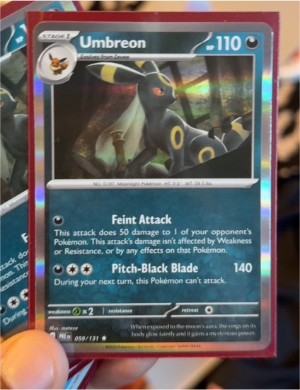 2016 Pokémon Prismatic Evolutions #059 Umbreon — front